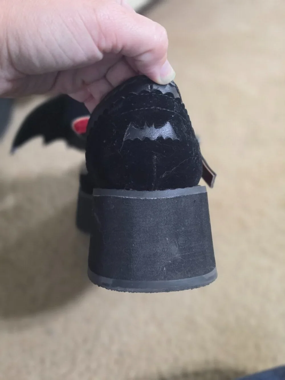 Demonia Bat Platform Mary Janes - Picture 9 of 10